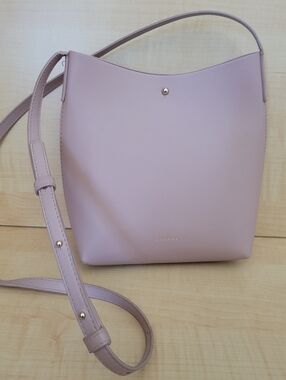 Anthropologie Samara Vegan Leather Blush Crossbody Purse